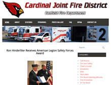 Tablet Screenshot of canfieldfire.org